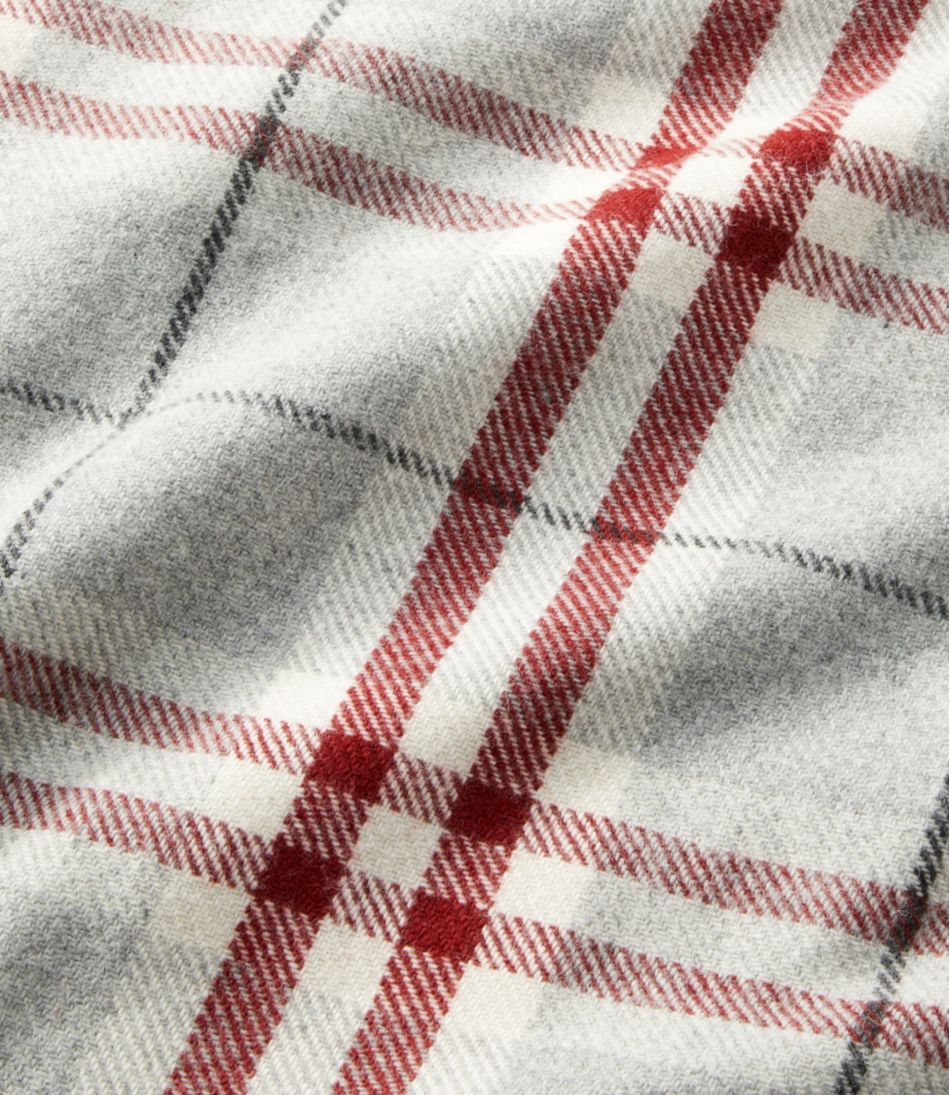 L.L.Bean Washable Wool Blanket, Plaid HOME GOODS|SALE