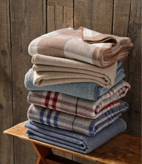 L.L.Bean Washable Wool Blanket, Plaid HOME GOODS|SALE