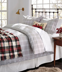 L.L.Bean Washable Wool Throw, Plaid 54" x 60" HOME GOODS