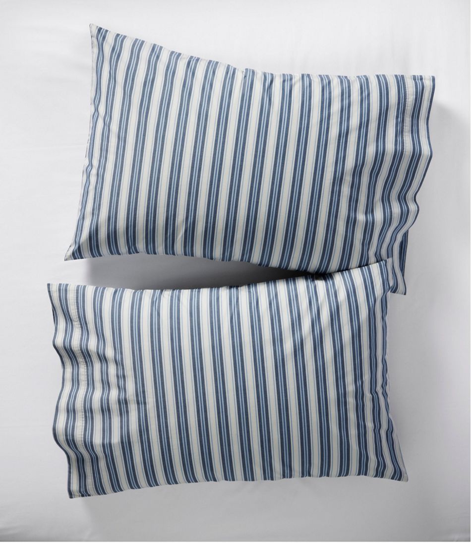 L.L.Bean Sunwashed Percale Sheet Collection, Stripe HOME GOODS
