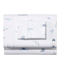 L.L.Bean Nautical Boats Percale Sheet Collection HOME GOODS