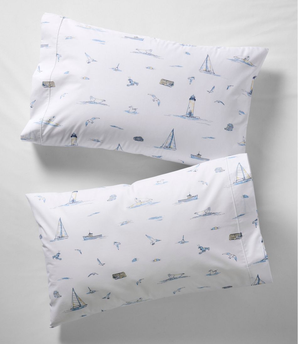 L.L.Bean Nautical Boats Percale Sheet Collection HOME GOODS