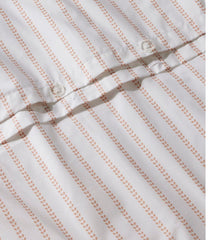 L.L.Bean Sunwashed Percale Comforter Cover, Stripe Leaf HOME GOODS