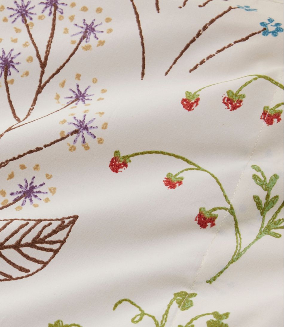 L.L.Bean Botanical Floral Percale Comforter Cover Collection HOME GOODS