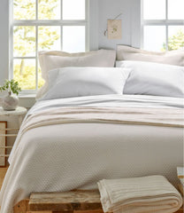 L.L.Bean Organic Honeycomb Matelassé Coverlet HOME GOODS