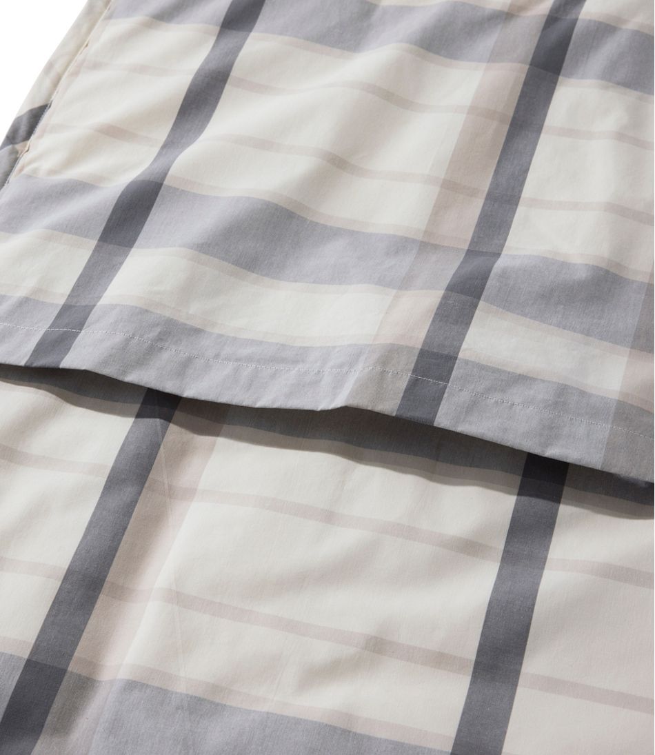 L.L.Bean Ultrasoft Cotton Comforter Sham, Plaid HOME GOODS