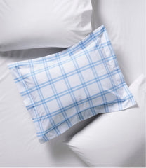 L.L.Bean 280-Thread-Count Pima Cotton Percale Comforter Cover Collection, Windowpane HOME GOODS