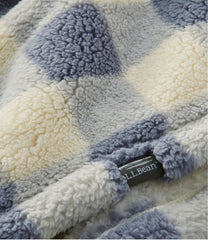 L.L.Bean Cozy Sherpa Wearable Throw, Plaid HOME GOODS