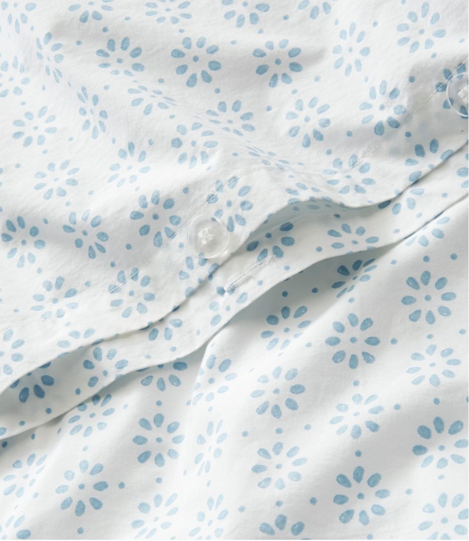 L.L.Bean Sunwashed Percale Comforter Cover, Print HOME GOODS