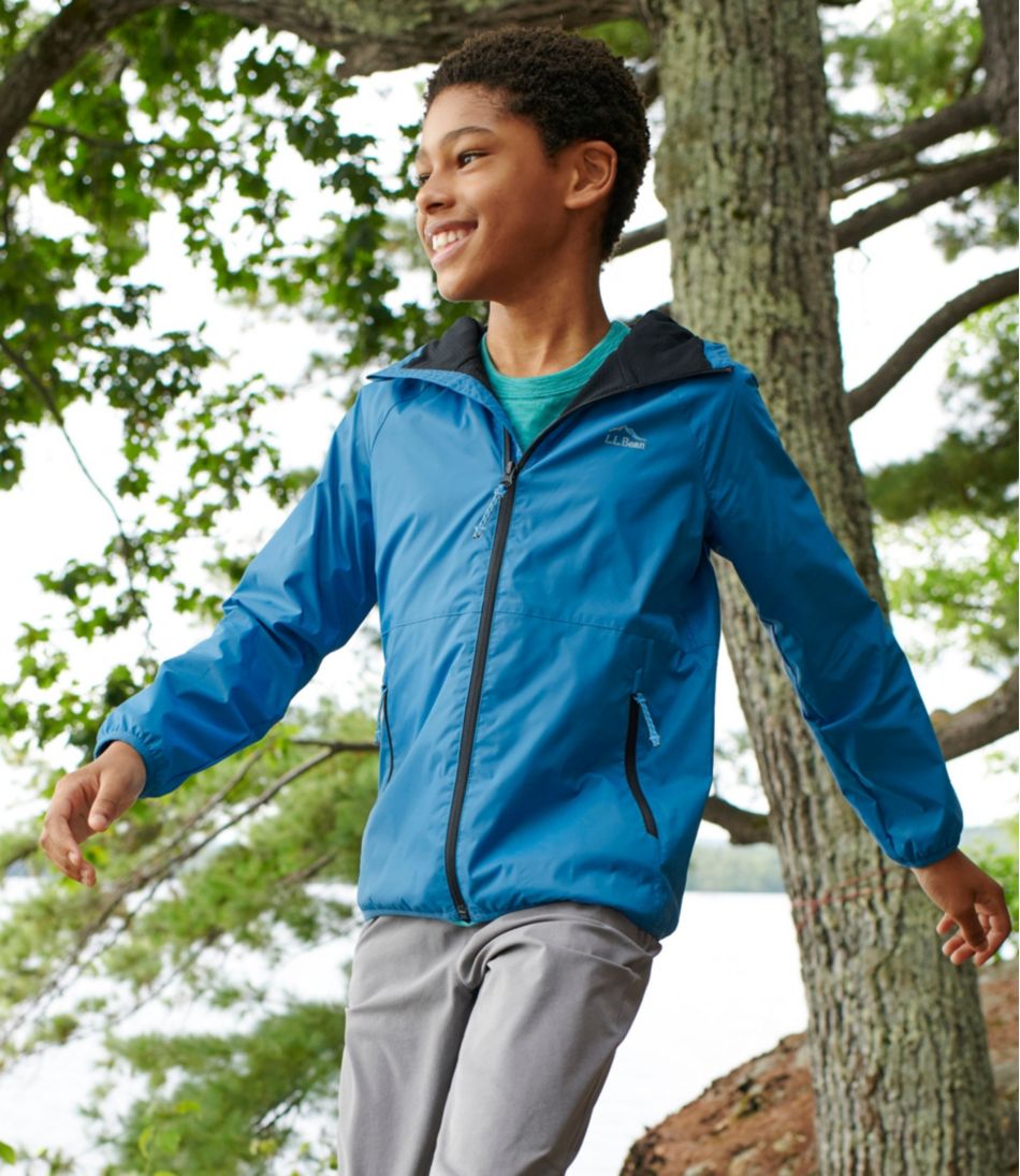 L.L.Bean Kids' Wind and Rain Jacket, Lined OUTERWEAR