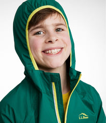 L.L.Bean Kids' Wind and Rain Jacket, Reflective Zipper OUTERWEAR