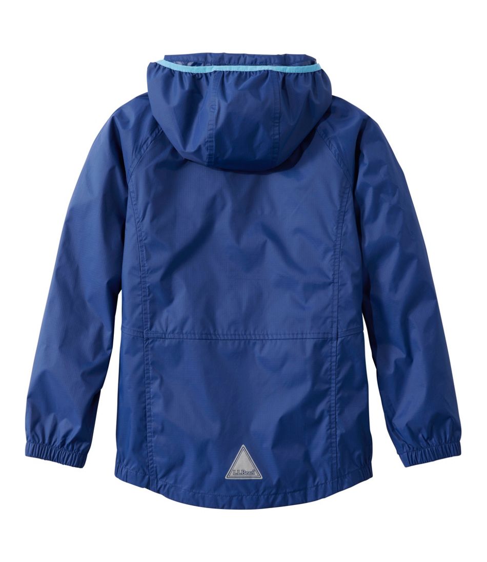 L.L.Bean Kids' Wind and Rain Jacket, Reflective Zipper OUTERWEAR