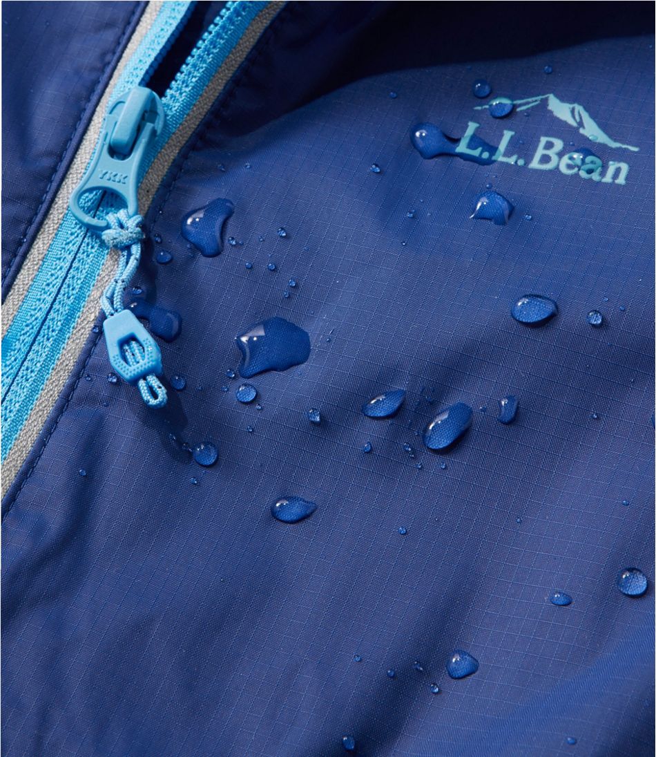 L.L.Bean Kids' Wind and Rain Jacket, Reflective Zipper OUTERWEAR