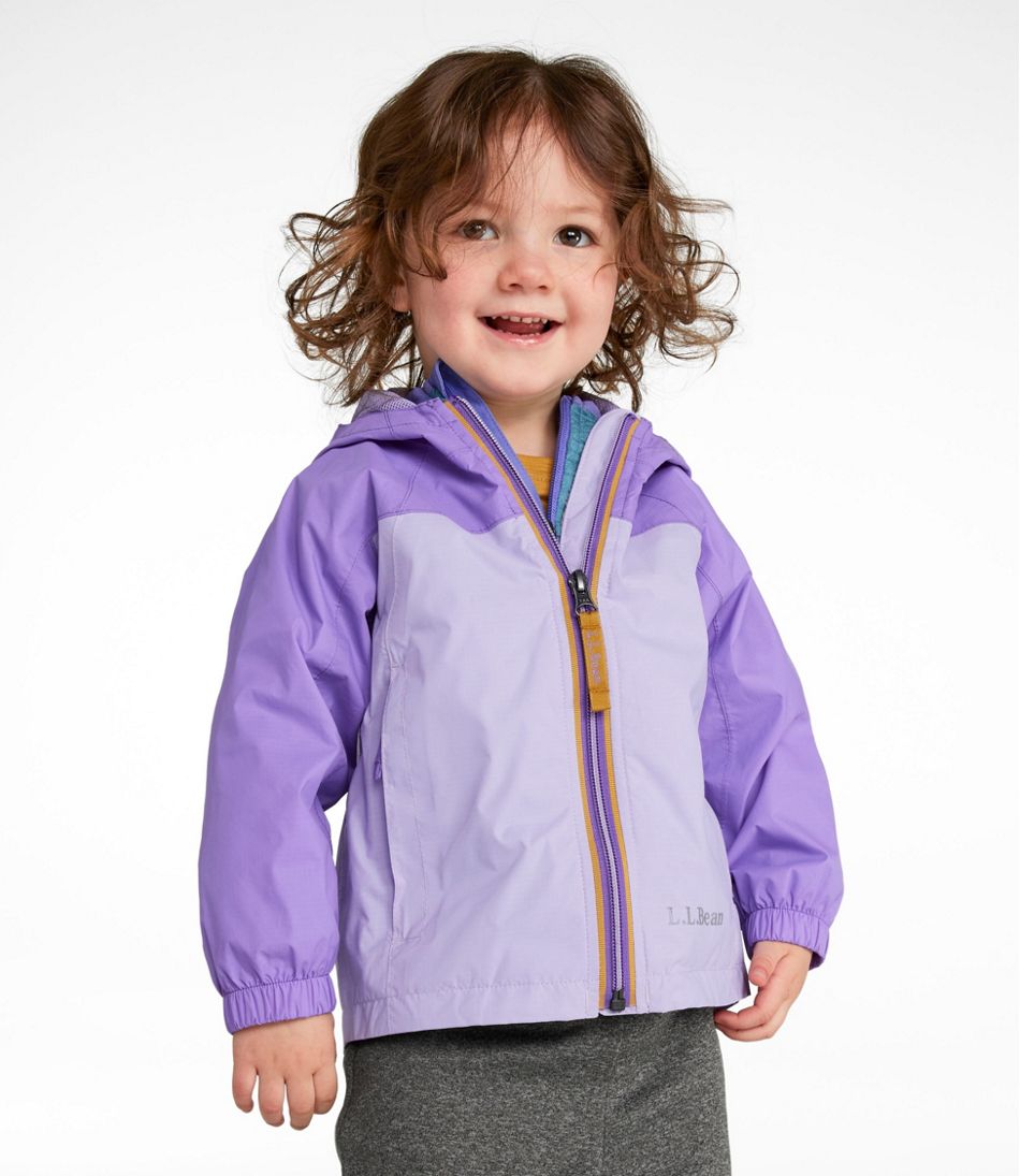 L.L.Bean Toddlers' Discovery Rain Jacket, Colorblock OUTERWEAR