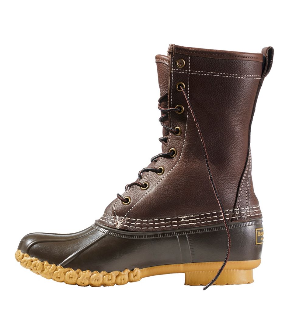 L.L.Bean Women's Shearling Lined Bean Boots, 10 Inch FOOTWEAR