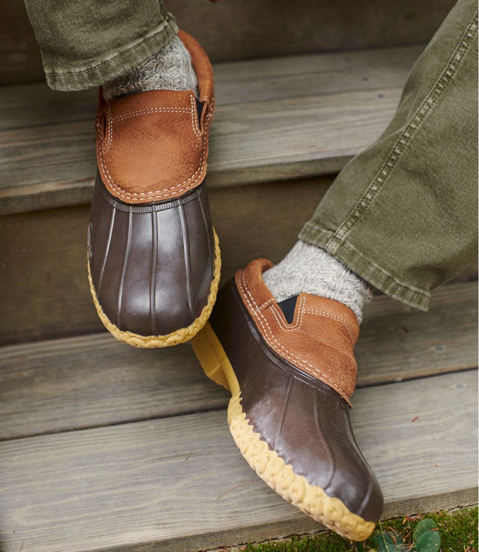 L.L.Bean Men's Bean Boots, Slip-On Rubber Mocs FOOTWEAR|SALE