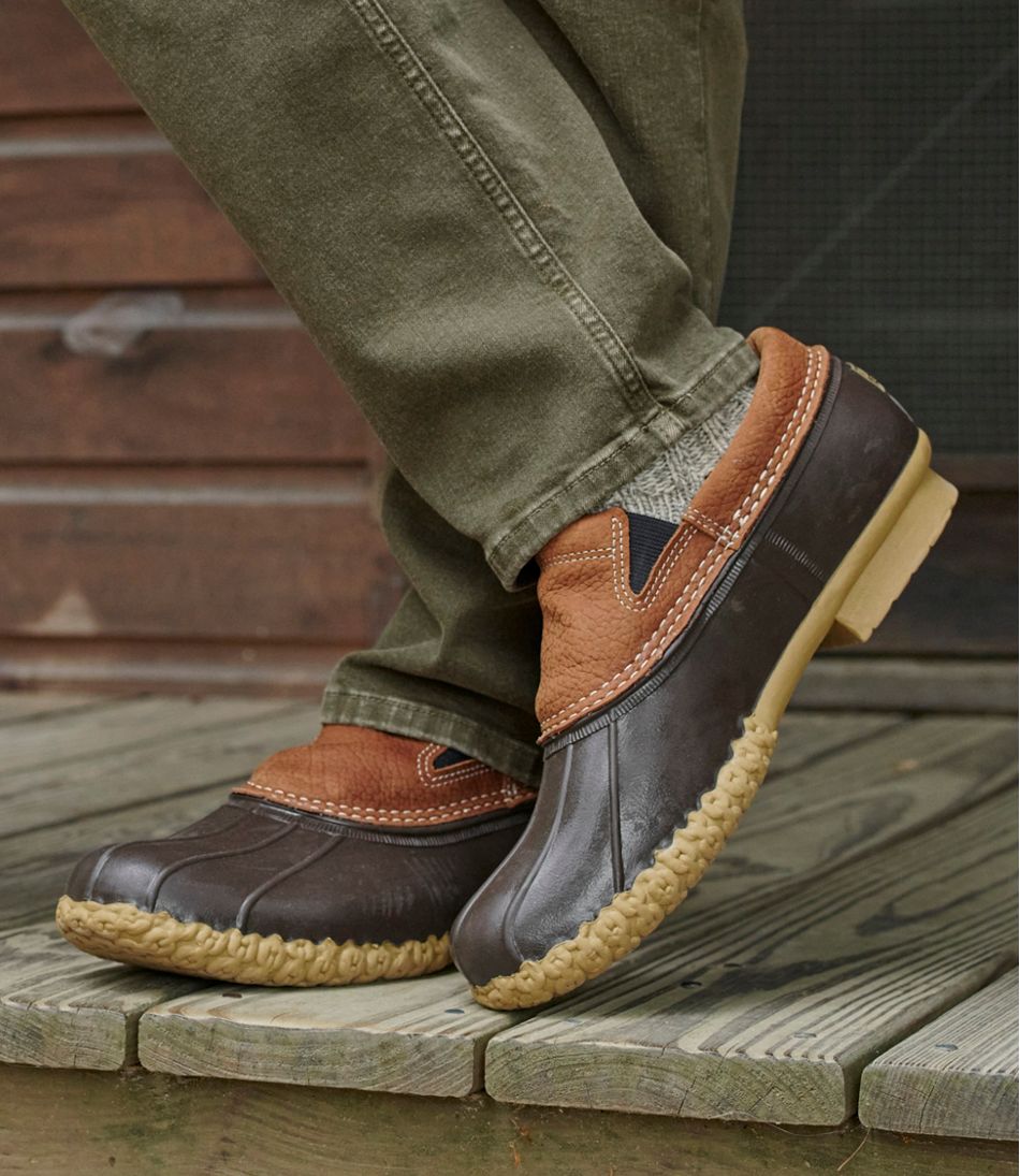 L.L.Bean Men's Bean Boots, Slip-On Rubber Mocs FOOTWEAR|SALE