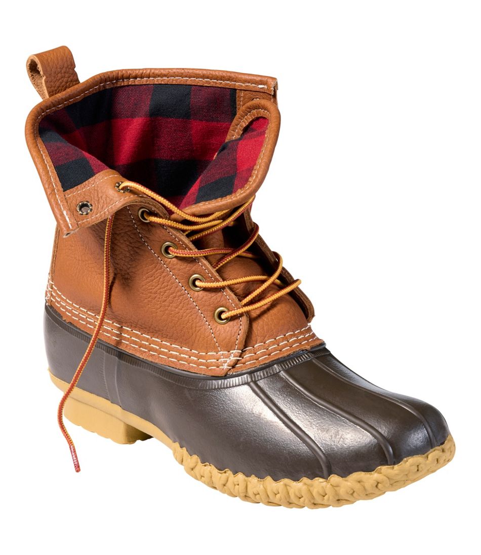 L.L.Bean Men's Bean Boots 8", Flannel-Lined Insulated FOOTWEAR
