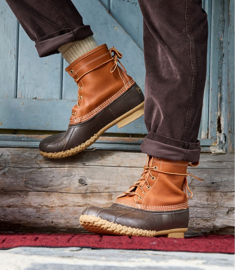 L.L.Bean Men's Bean Boots 8", Flannel-Lined Insulated FOOTWEAR