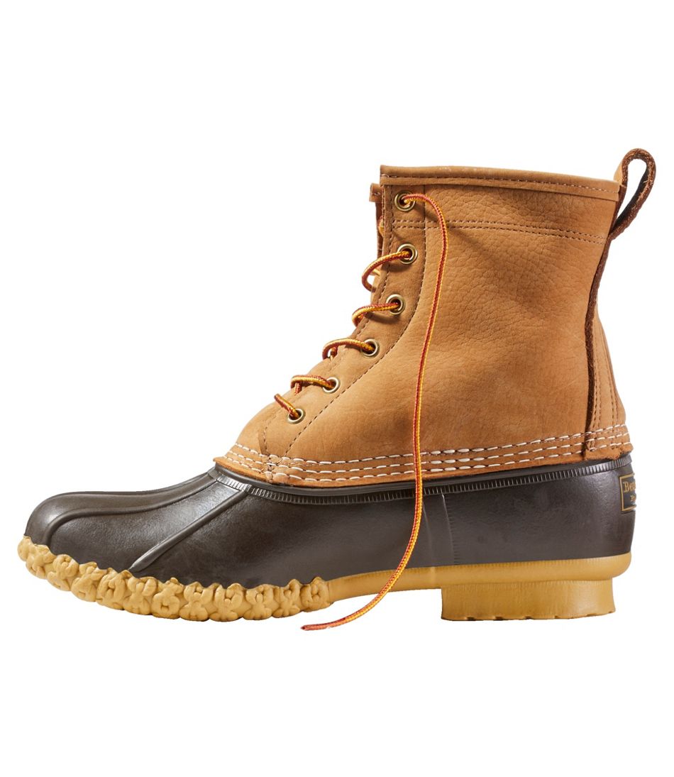 L.L.Bean Men's Bean Boots, 8" Fleece-Lined Insulated FOOTWEAR