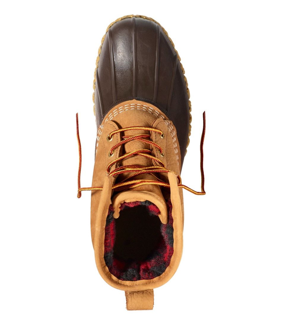 L.L.Bean Men's Bean Boots, 8" Fleece-Lined Insulated FOOTWEAR
