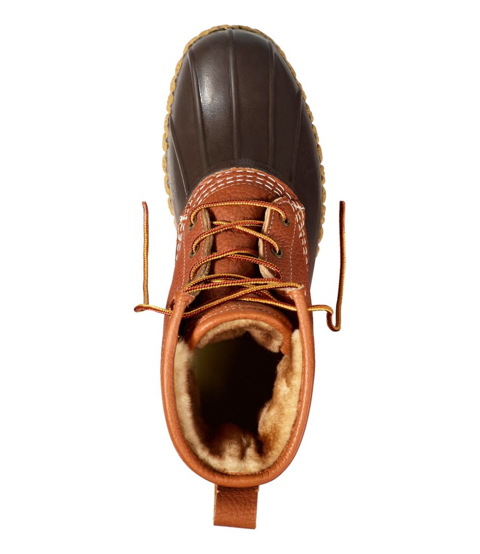 L.L.Bean Men's Bean Boots, 8" Shearling-Lined Insulated FOOTWEAR