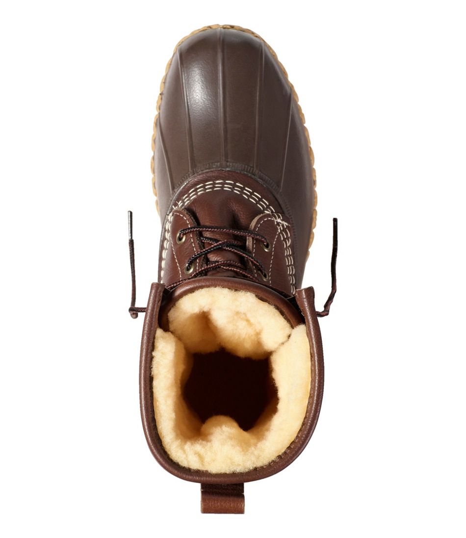L.L.Bean Men's Bean Boots, 10" Shearling-Lined FOOTWEAR|SALE