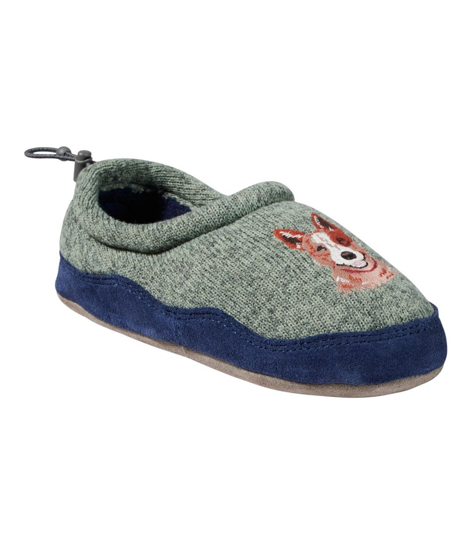 L.L.Bean Kids' Sweater Fleece Slippers, Motif FOOTWEAR|SALE
