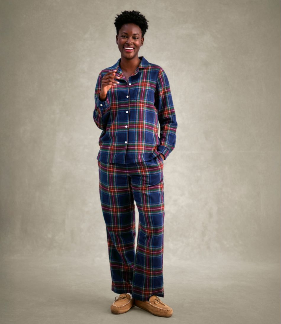 L.L.Bean Women's Scotch Plaid Flannel Pajamas CLOTHING|SALE