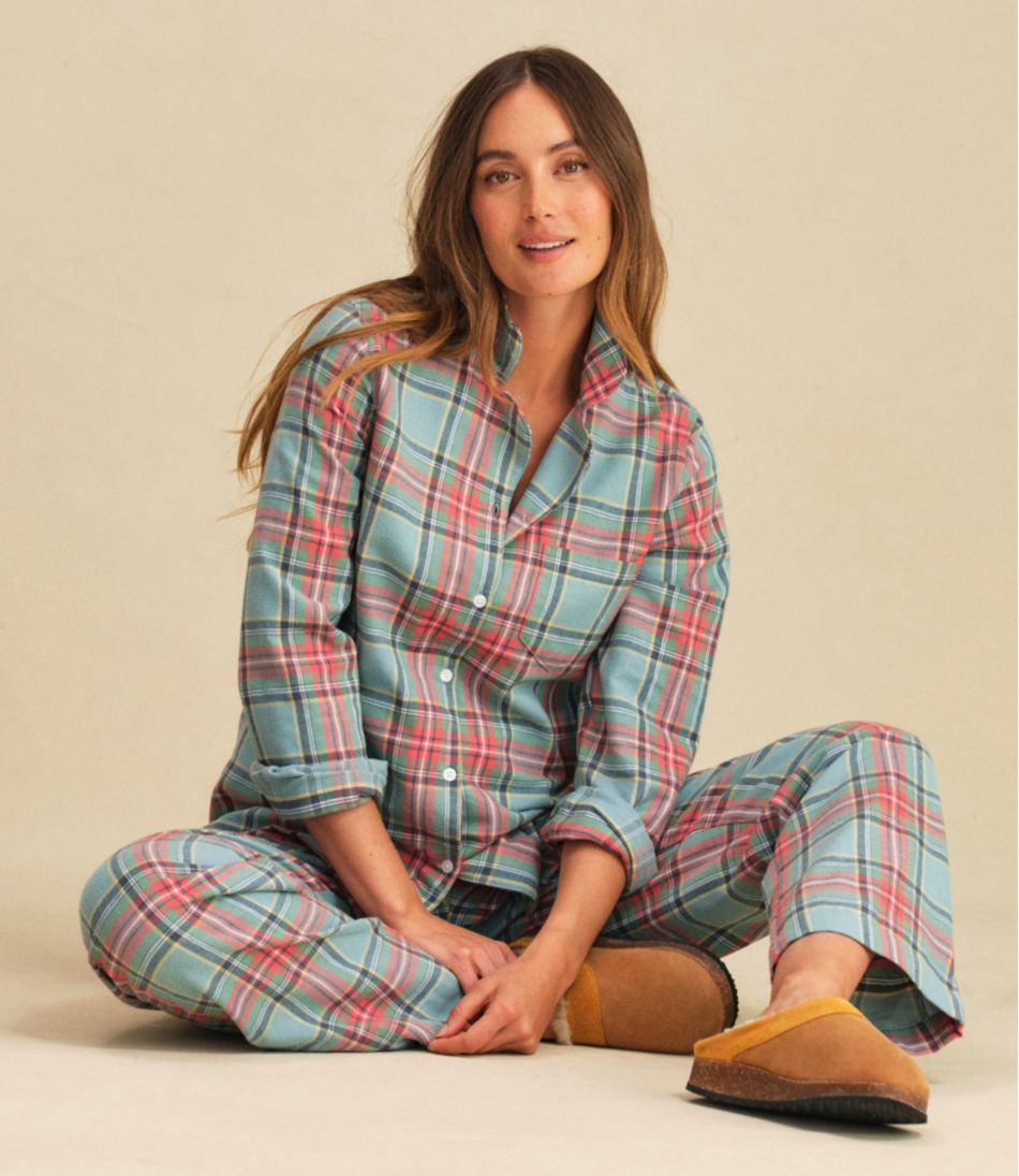 L.L.Bean Women's Scotch Plaid Flannel Pajamas CLOTHING|SALE
