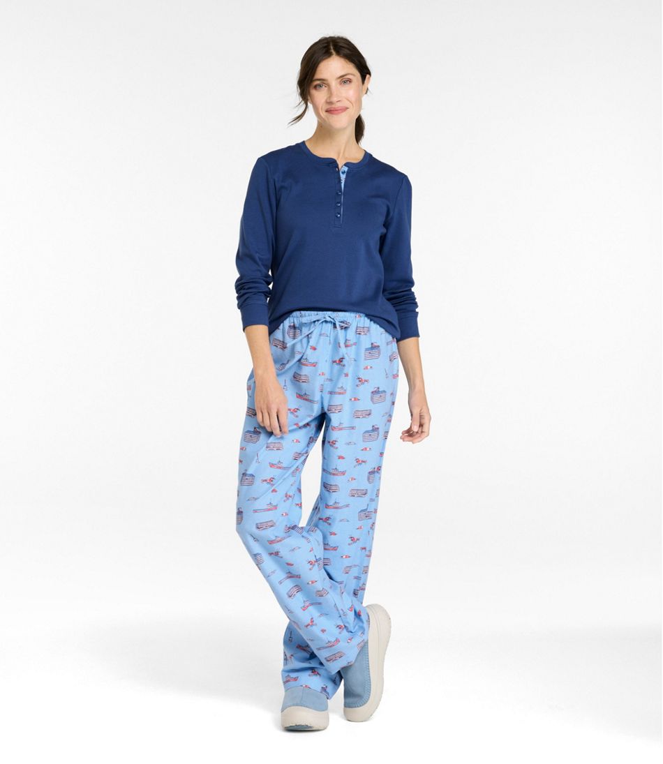 L.L.Bean Women's Cozy PJ Set, Print CLOTHING|SALE