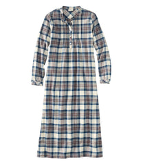 L.L.Bean Women's Scotch Plaid Flannel Nightgown CLOTHING