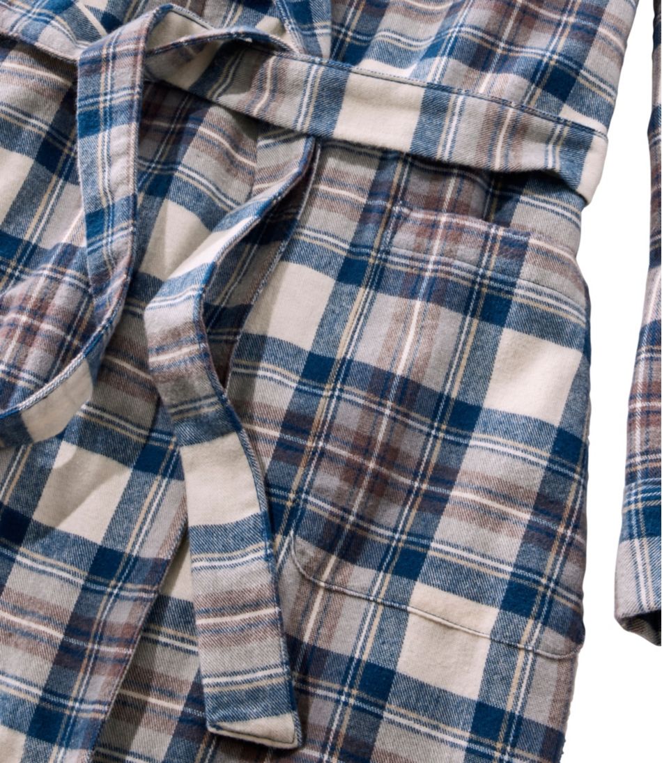 L.L.Bean Women's Scotch Plaid Flannel Robe CLOTHING