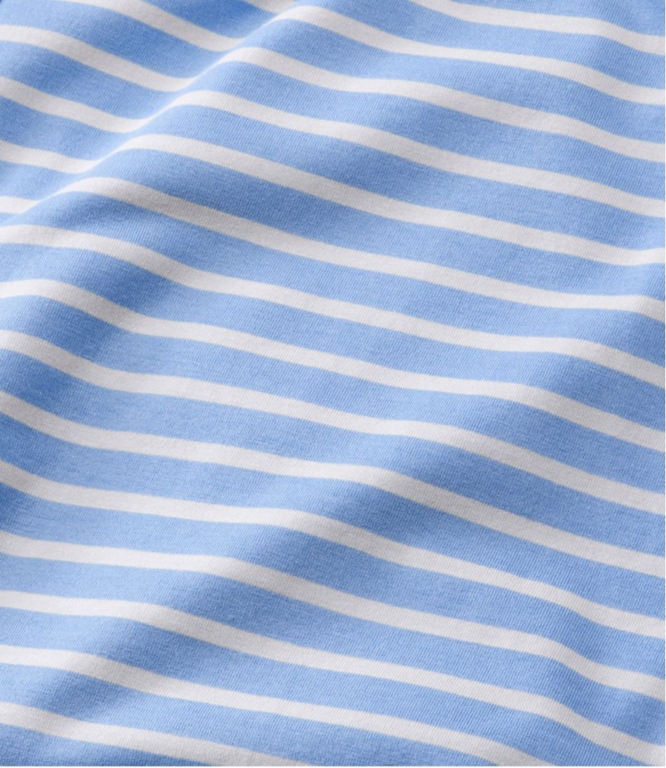 L.L.Bean Women's Super-Soft Shrink-Free Button Front Pajama Set, Stripe CLOTHING|SALE