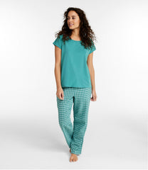 L.L.Bean Women's Bean's Seacoast Seersucker Pajama Pant Set CLOTHING