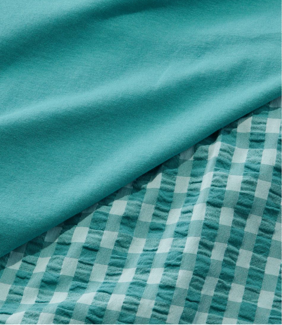 L.L.Bean Women's Bean's Seacoast Seersucker Pajama Pant Set CLOTHING