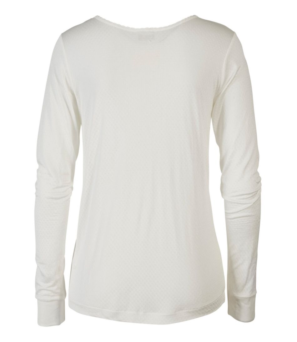 L.L.Bean Women's Silk Pointelle, Long-Sleeve Scoopneck CLOTHING