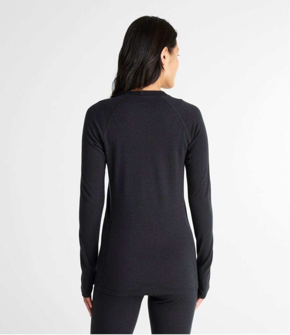 L.L.Bean Women's Cresta Midweight 250 Crew Top CLOTHING