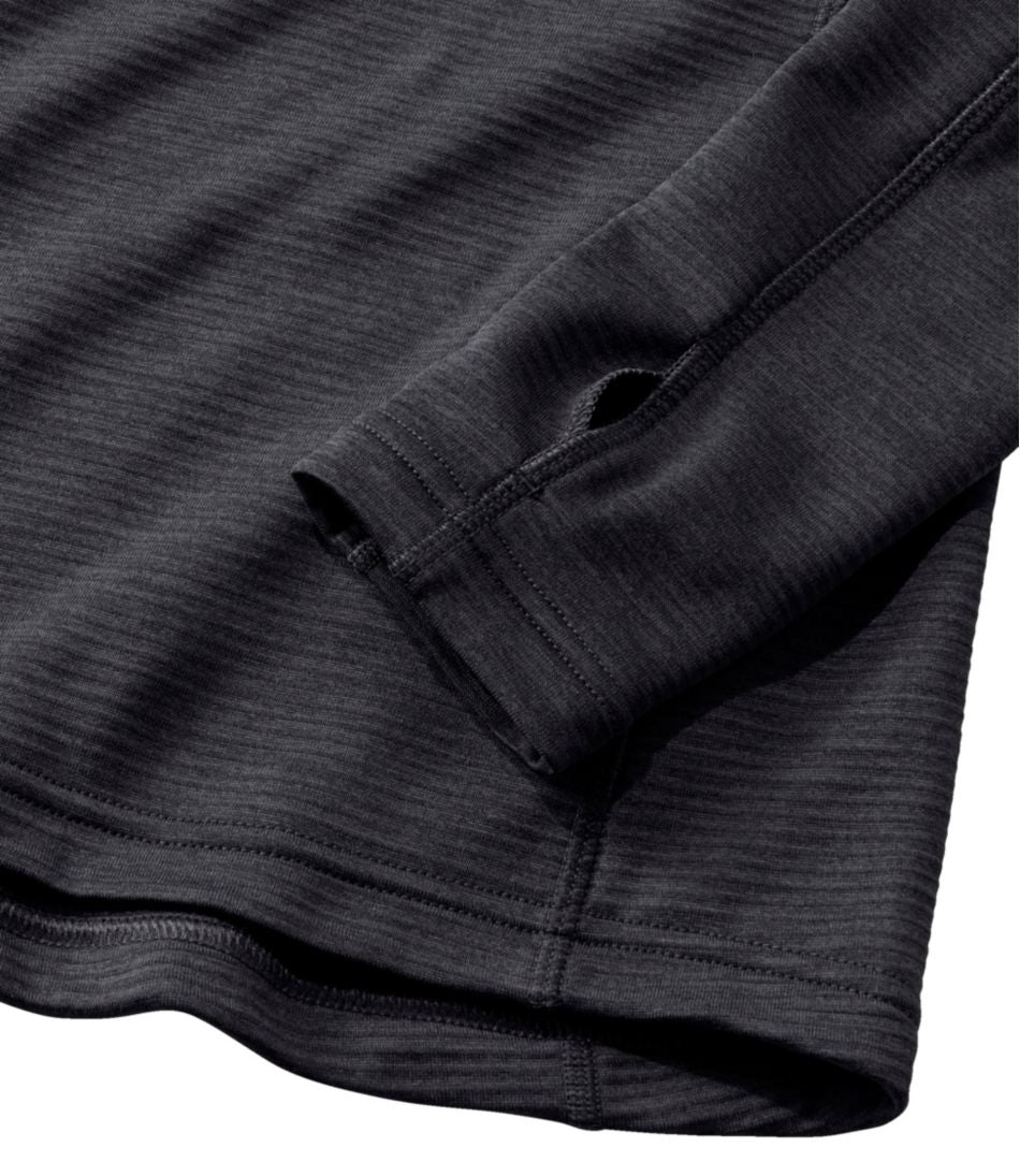 L.L.Bean Women's Midweight Base Layer Crew Top, 1/4 Zip CLOTHING