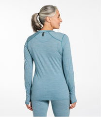 L.L.Bean Women's Cresta Ultralight 150 Crew Top, Stripe CLOTHING