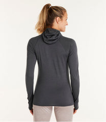 L.L.Bean Women's Cresta Wool Ultralight 150 Base Layer, Hoodie CLOTHING