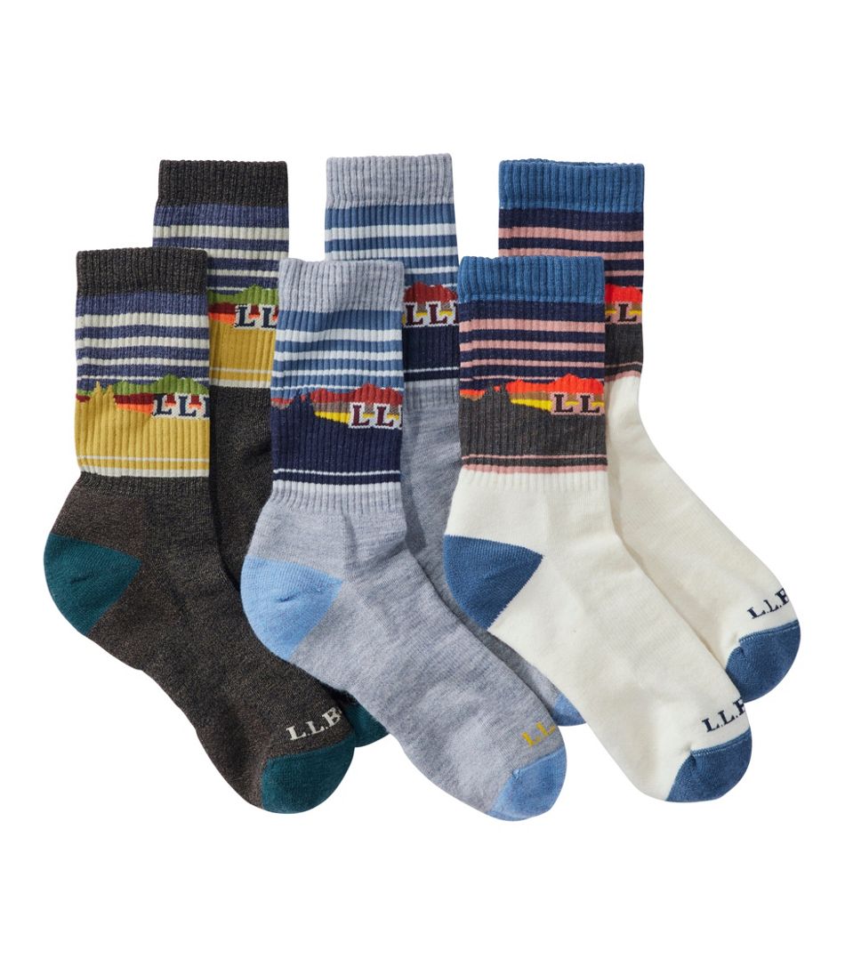 L.L.Bean Adults' Katahdin Hiker Socks Gift Set, 3-Pack CLOTHING|FOOTWEAR