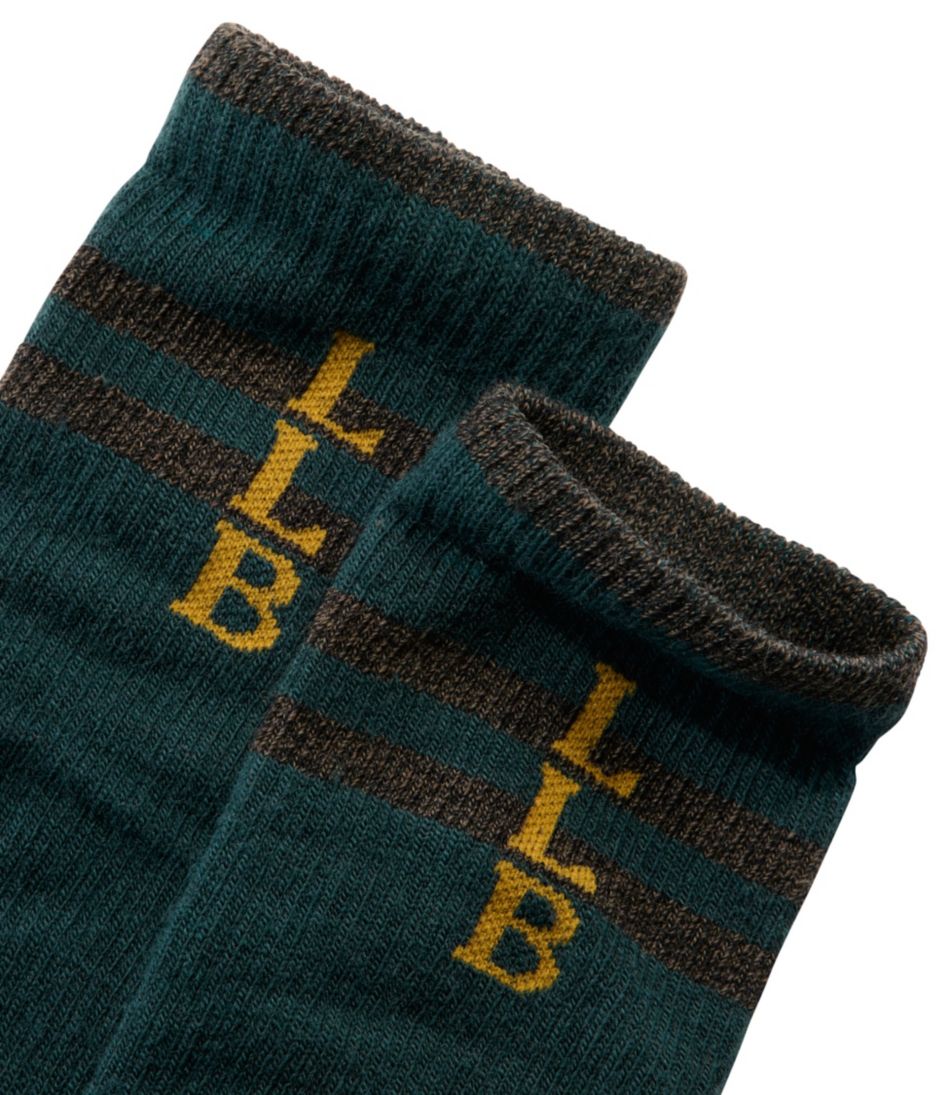 L.L.Bean Adults' Katahdin Over the Calf Hiker Socks, Mountain Stripe CLOTHING|FOOTWEAR