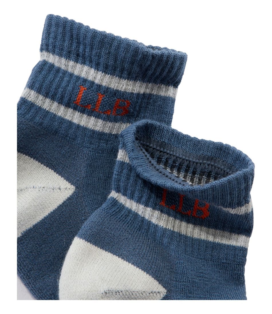 L.L.Bean Adults' Katahdin Hiker Socks, 1/4 Crew Stripe CLOTHING|FOOTWEAR|SALE