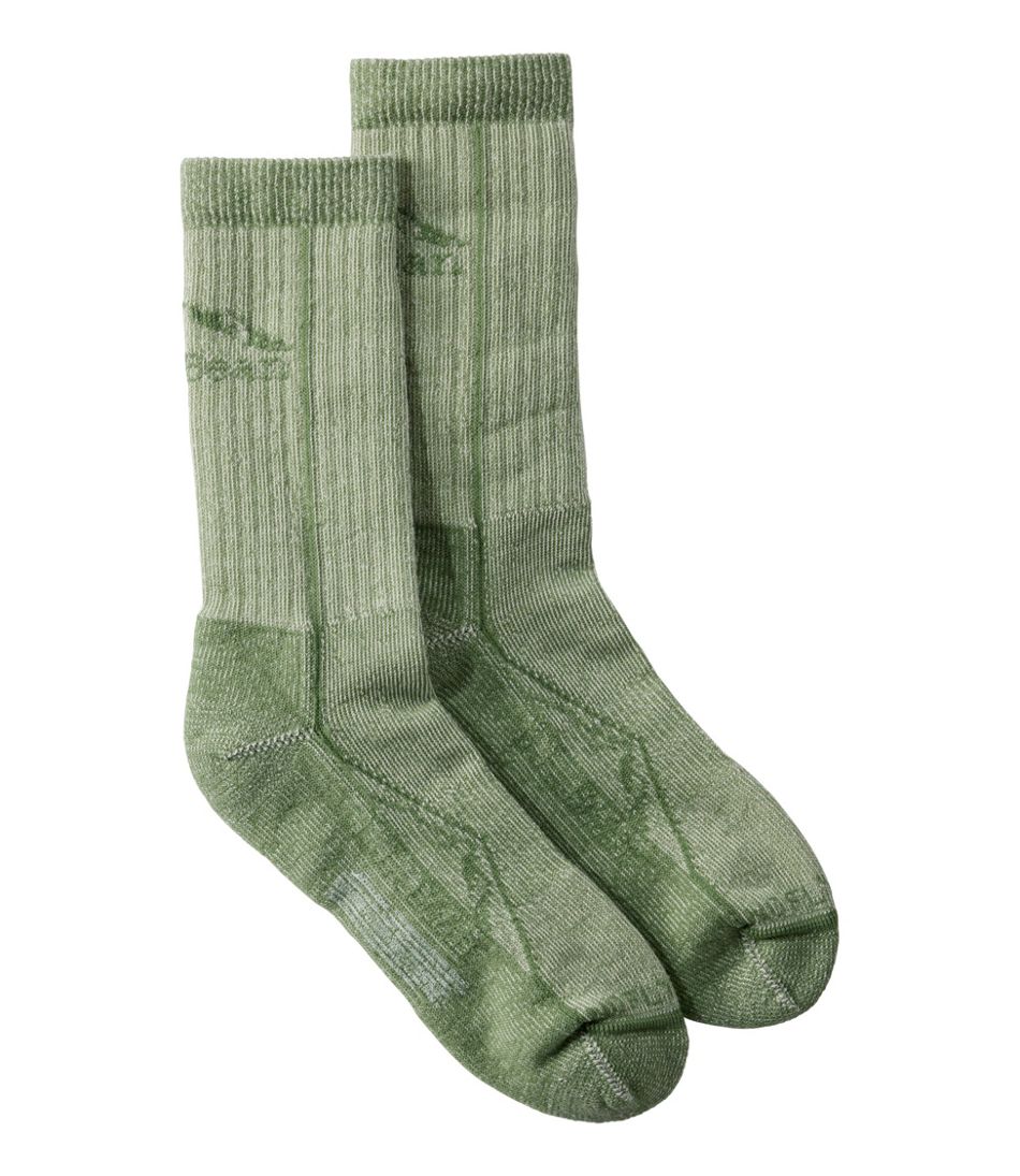 L.L.Bean Adults' Cresta Wool No Fly Zone Lightweight Hiking Socks, Crew CLOTHING|FOOTWEAR