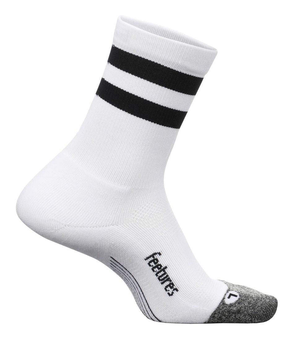 L.L.Bean Adults' Feetures Mini Crew Stripe Light Cushion Socks CLOTHING