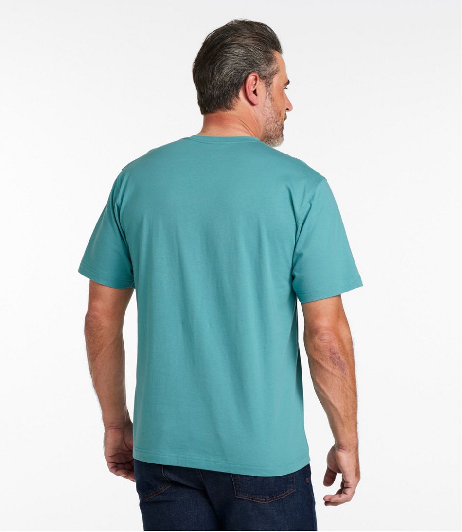 L.L.Bean Men's Carefree Unshrinkable Tee, Traditional Fit Short-Sleeve CLOTHING|SALE