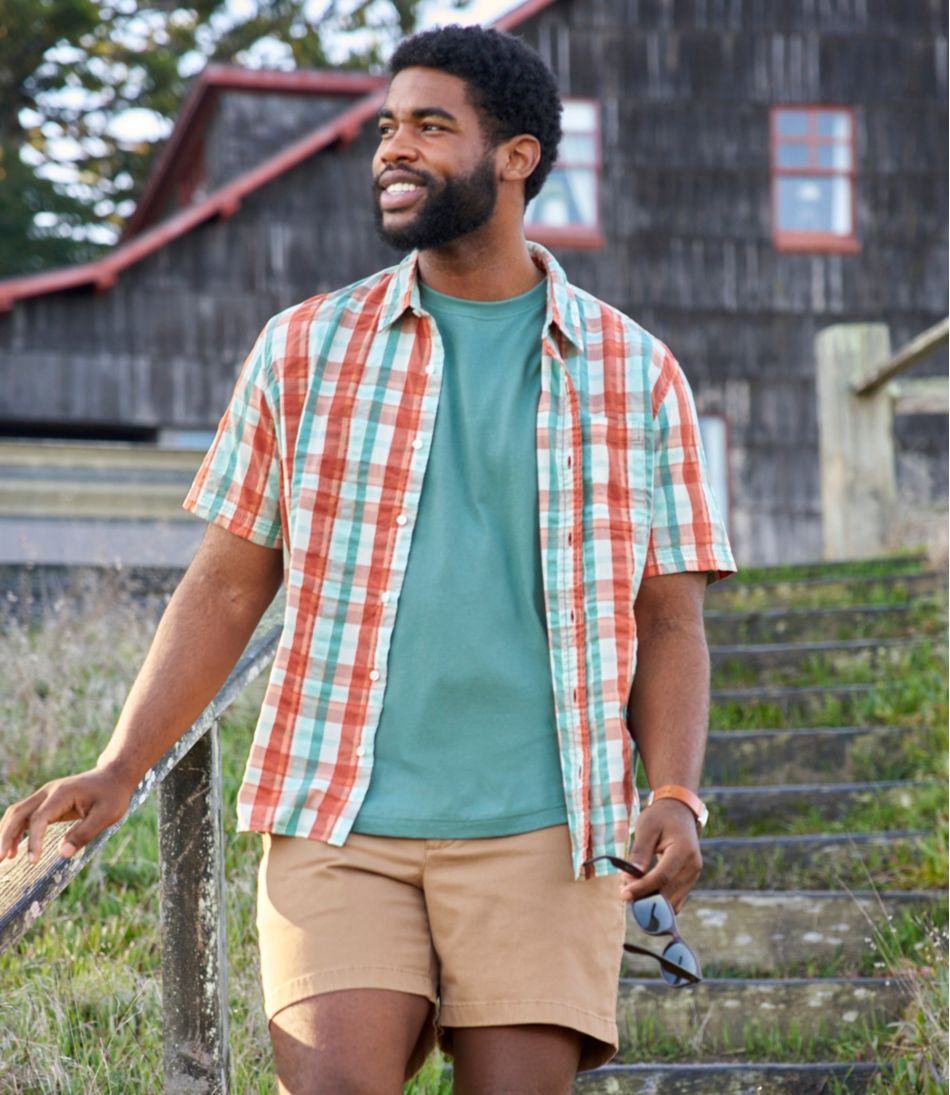 L.L.Bean Men's Carefree Unshrinkable Tee, Traditional Fit Short-Sleeve CLOTHING|SALE