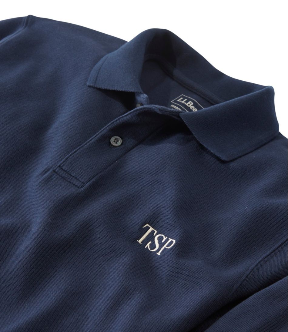 L.L.Bean Men's Premium Double L® Polo, Long-Sleeve Without Pocket CLOTHING|SALE