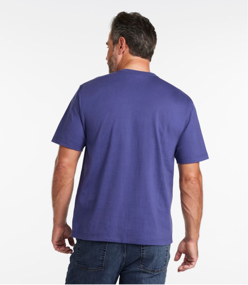 L.L.Bean Men's Carefree Unshrinkable Tee with Pocket, Traditional Fit CLOTHING|SALE